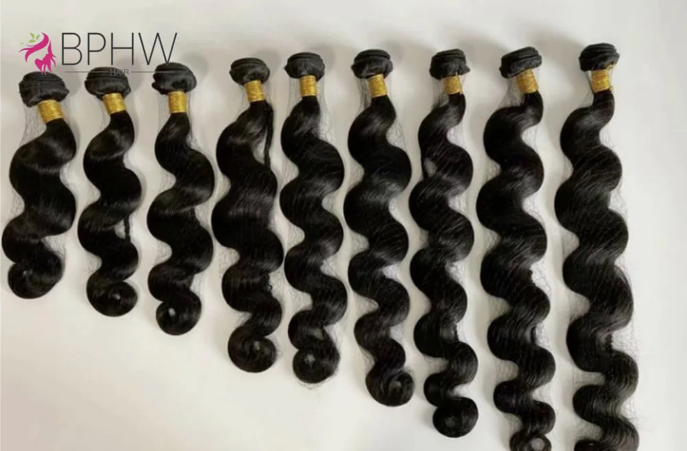 Luxe 30" Raw Human Hair | 12A Body Wave Bundle
Elevate your look with the ultimate in length and lustre. Our 12A Grade Body Wave Bundles offer a soft, natural S-pattern that provides effortless volume and a high-end, editoria