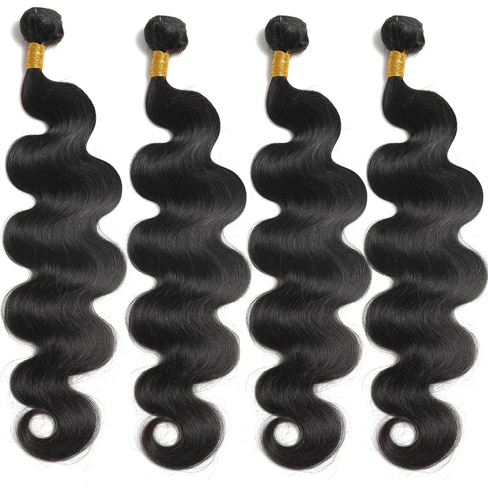 Luxe 30" Raw Human Hair | 12A Body Wave Bundle
Elevate your look with the ultimate in length and lustre. Our 12A Grade Body Wave Bundles offer a soft, natural S-pattern that provides effortless volume and a high-end, editoria