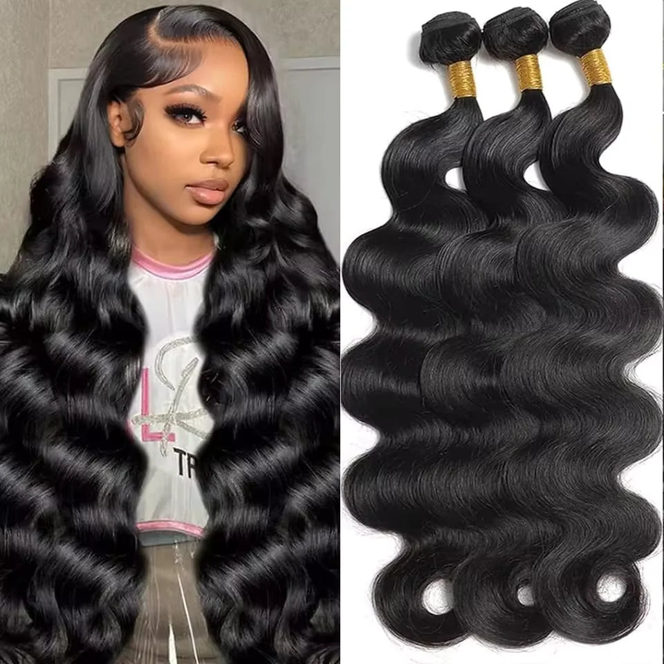 Luxe 30" Raw Human Hair | 12A Body Wave Bundle
Elevate your look with the ultimate in length and lustre. Our 12A Grade Body Wave Bundles offer a soft, natural S-pattern that provides effortless volume and a high-end, editoria