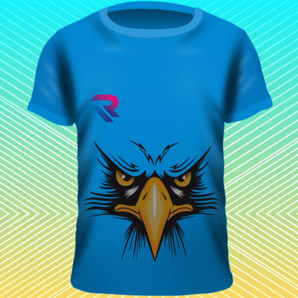 Premium Cyber Falcon" Graphic Tee – High-Vis Yellow.