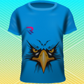 Premium Cyber Falcon" Graphic Tee – High-Vis Yellow.